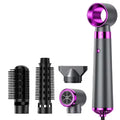 5-in-1 Multifunctional Hair Dryer and Hot Air Comb with Automatic Curling Rod and Straightening Features for Quick Salon-Quality Styling