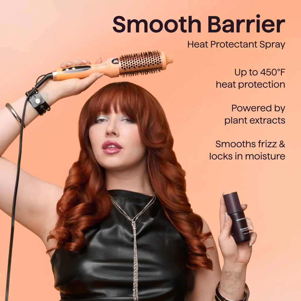 Wavytalk Blowout Boost VIP Volume Festival Bundle, Thermal Brush 1.5 Inch for Blowout Look, Tourmaline Ceramic Negative Ion Technology, 5 Temperature Settings Dual Voltage